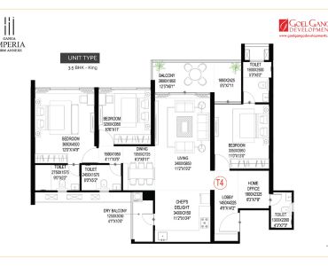 Ganga Imperia 3.5 BHK Floor plan